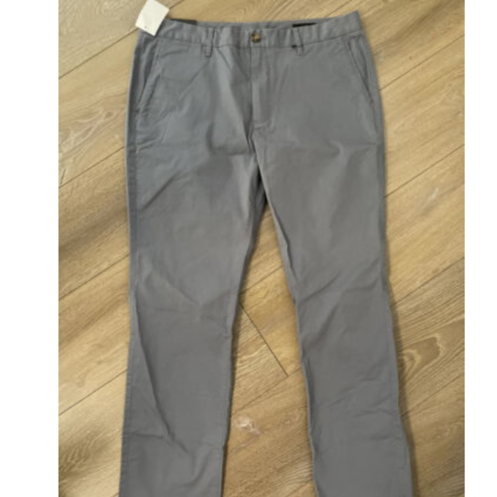 NWT Men's Bonobos Monument slim pants Gray Sz 35/30
